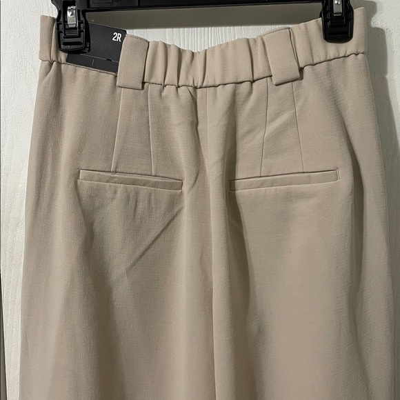 Express NWT Wide Leg Trouser High Rise Cream Pants Size 2 - Picture 14 of 16
